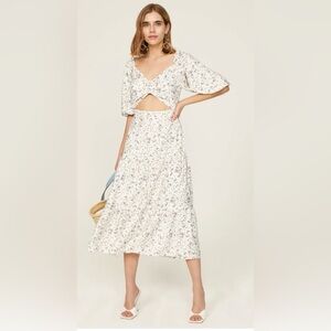 Minkpink Floral Midriff Hailey Dress- Size Large